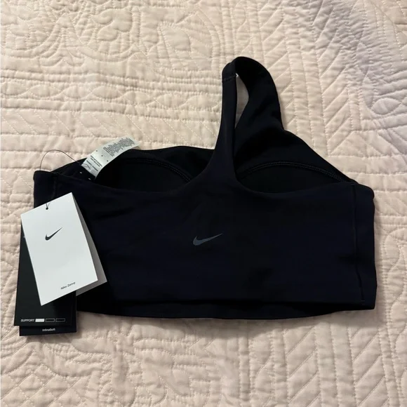 Nike Black One-Shoulder Sports Bra - Picture 2 of 2
